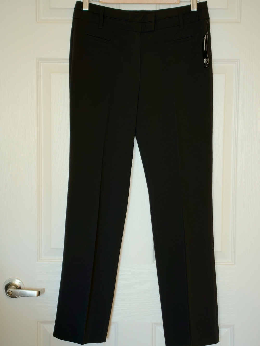 new directions Black Straight-Leg Dress Trousers 6P Petite 27 Inches Inseam NWT